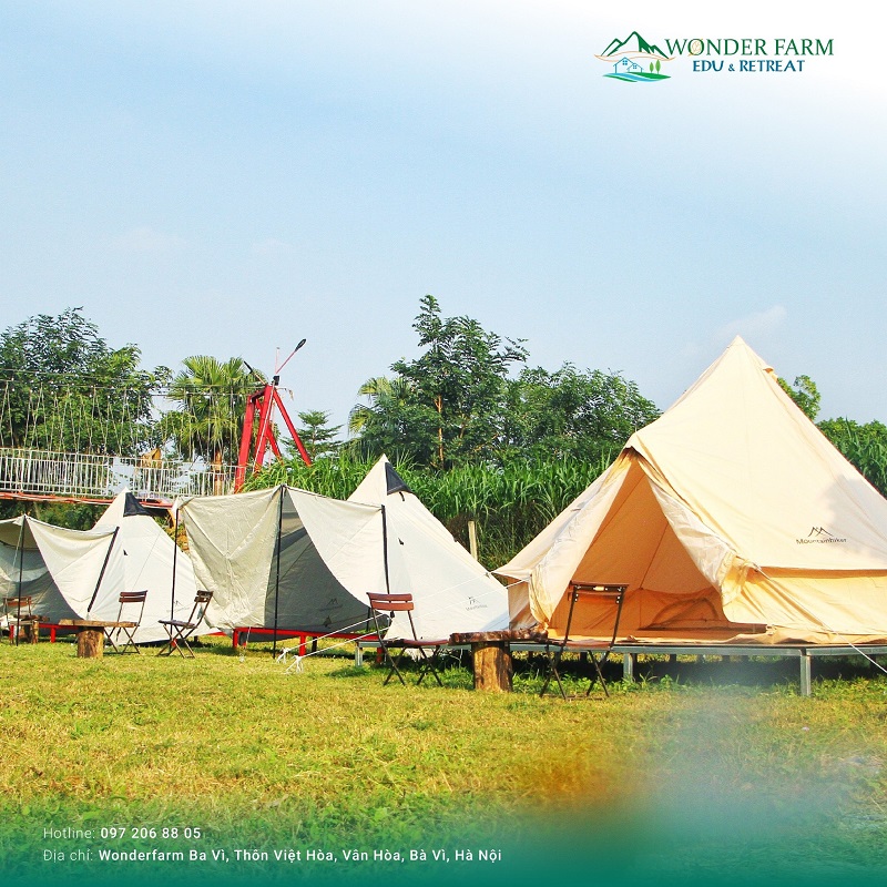 Làng Wonder Glamping - Cắm trại ven suối, hòa mình cùng mây núi Ba Vì 1 du lịch cắm trại Ba Vì